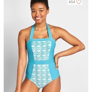 ModCloth Alison swim suit XL vintage look NWT